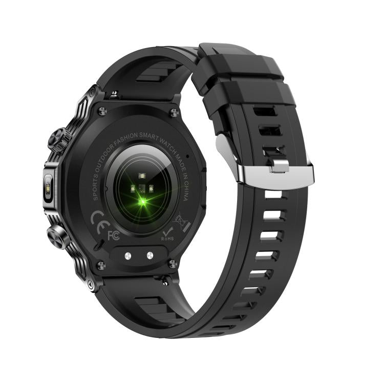 AK82 BT Call Smart Watch, Support Blood Oxygen / Blood Pressure / Heart Rate / Sports Wellness Tracking Fitness Tracker(Space Gray Black Silicone) - free shipping - PMC TechLife - Order now!