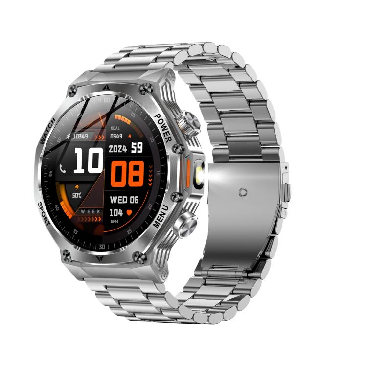 AK82 BT Call Smart Watch, Support Blood Oxygen / Blood Pressure / Heart Rate / Sports Wellness Tracking Fitness Tracker(Silver Steel) - free shipping - PMC TechLife - Order now!