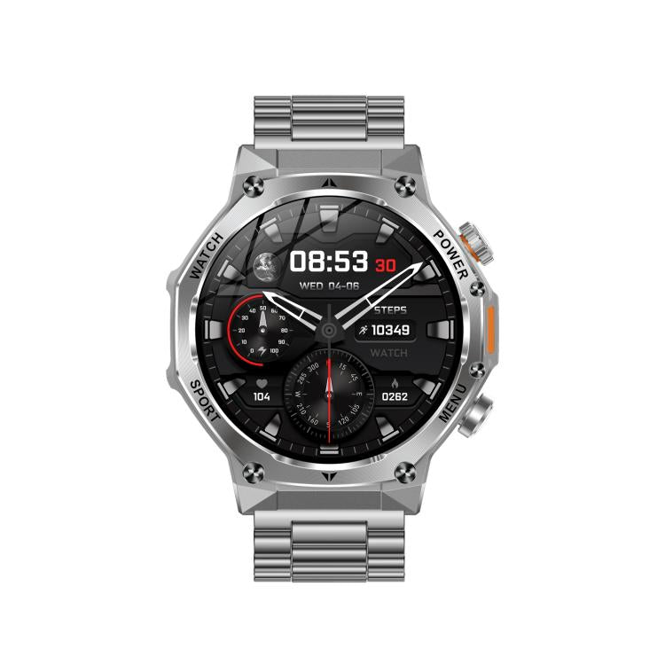 AK82 BT Call Smart Watch, Support Blood Oxygen / Blood Pressure / Heart Rate / Sports Wellness Tracking Fitness Tracker(Silver Steel) - free shipping - PMC TechLife - Order now!