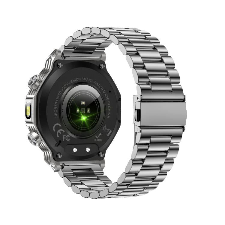 AK82 BT Call Smart Watch, Support Blood Oxygen / Blood Pressure / Heart Rate / Sports Wellness Tracking Fitness Tracker(Silver Steel) - free shipping - PMC TechLife - Order now!