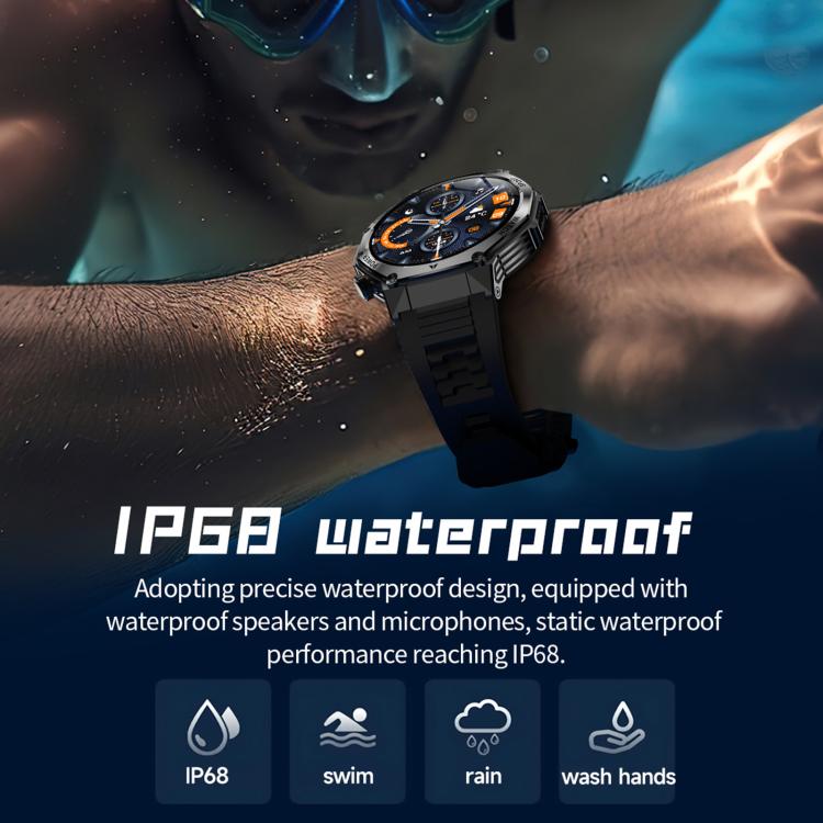 AK82 BT Call Smart Watch, Support Blood Oxygen / Blood Pressure / Heart Rate / Sports Wellness Tracking Fitness Tracker(Silver Steel) - free shipping - PMC TechLife - Order now!
