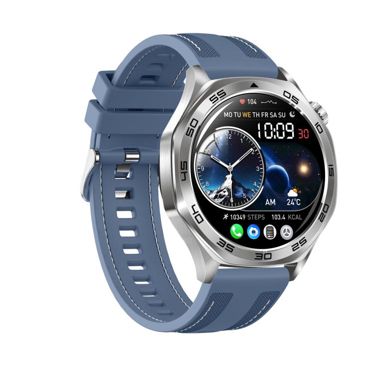 AK83 BT Call Smart Watch, Support Blood Pressure / Heart Rate / Sports Wellness Tracking Fitness Tracker(Steel Blue Braid Silicone) - free shipping - PMC TechLife - Order now!
