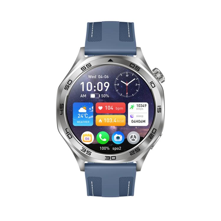 AK83 BT Call Smart Watch, Support Blood Pressure / Heart Rate / Sports Wellness Tracking Fitness Tracker(Steel Blue Braid Silicone) - free shipping - PMC TechLife - Order now!