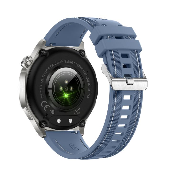 AK83 BT Call Smart Watch, Support Blood Pressure / Heart Rate / Sports Wellness Tracking Fitness Tracker(Steel Blue Braid Silicone) - free shipping - PMC TechLife - Order now!