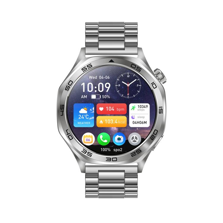 AK83 BT Call Smart Watch, Support Blood Pressure / Heart Rate / Sports Wellness Tracking Fitness Tracker(Steel 3-Bead Steel) - free shipping - PMC TechLife - Order now!