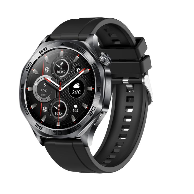 AK83 BT Call Smart Watch, Support Blood Pressure / Heart Rate / Sports Wellness Tracking Fitness Tracker(Black Silicone) - free shipping - PMC TechLife - Order now!
