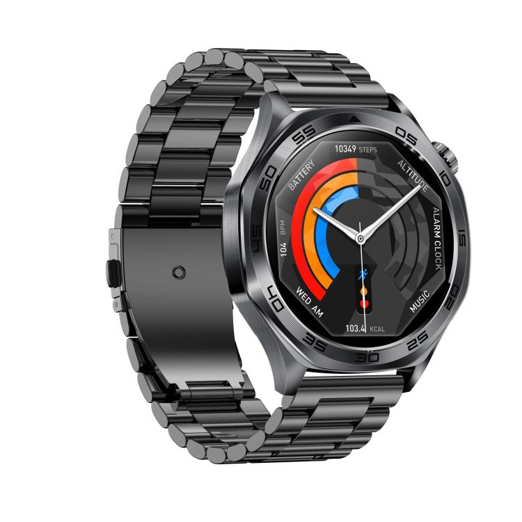 AK83 BT Call Smart Watch, Support Blood Pressure / Heart Rate / Sports Wellness Tracking Fitness Tracker(Black 3-Bead Steel) - free shipping - PMC TechLife - Order now!