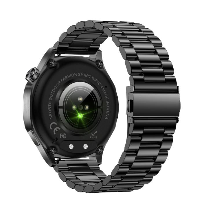 AK83 BT Call Smart Watch, Support Blood Pressure / Heart Rate / Sports Wellness Tracking Fitness Tracker(Black 3-Bead Steel) - free shipping - PMC TechLife - Order now!