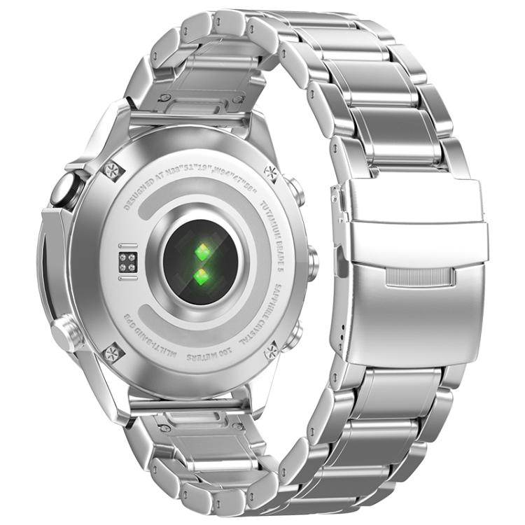 For Gamin 26mm Safety Buckle Pure Titanium Metal Watch Band(Silver) - free shipping - PMC TechLife - Order now!