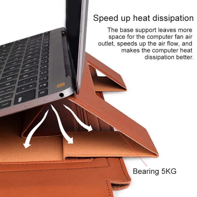 PU05 Sleeve Leather Case Carrying Bag for 13.3 inch Laptop(Green) - free shipping - PMC Jewellery - Order now!