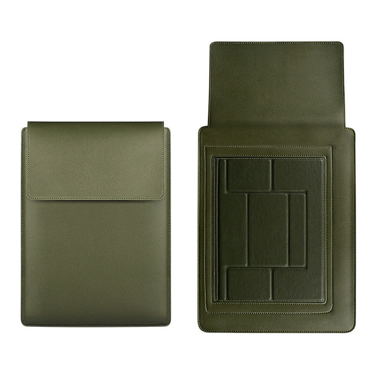 PU05 Sleeve Leather Case Carrying Bag for 14.1 inch Laptop(Green) - 14.1 inch by PMC Jewellery | Online Shopping South Africa | PMC Jewellery | Buy Now Pay Later Mobicred