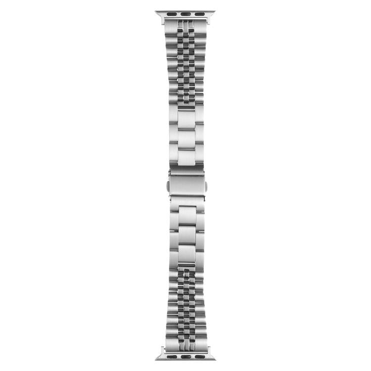 For Apple Watch 42mm / 41mm / 40mm / 38mm Quick Release Five-bead Metal Watch Band(Silver) - free shipping - PMC TechLife - Order now!