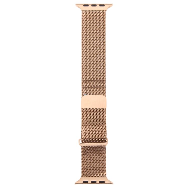 For Apple Watch 42mm / 41mm / 40mm / 38mm Double-section Magnetic Milanese Steel Watch Band(Rose Gold) - free shipping - PMC TechLife - Order now!