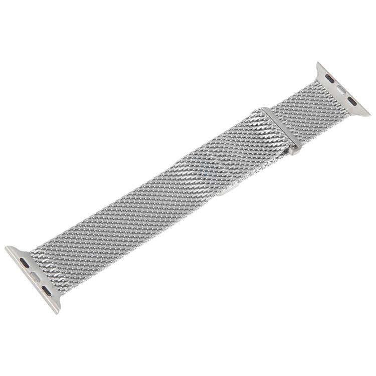 For Apple Watch 42mm / 41mm / 40mm / 38mm Double-section Magnetic Milanese Steel Watch Band(Silver) - free shipping - PMC TechLife - Order now!