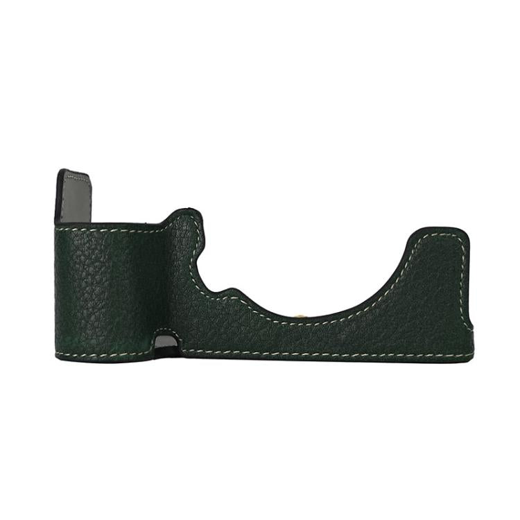 For Sony ILCE-7CM2 / Alpha 7C II Litchi Texture PU Leather Camera Half Case Base(Green) - free shipping - PMC TechLife - Order now!