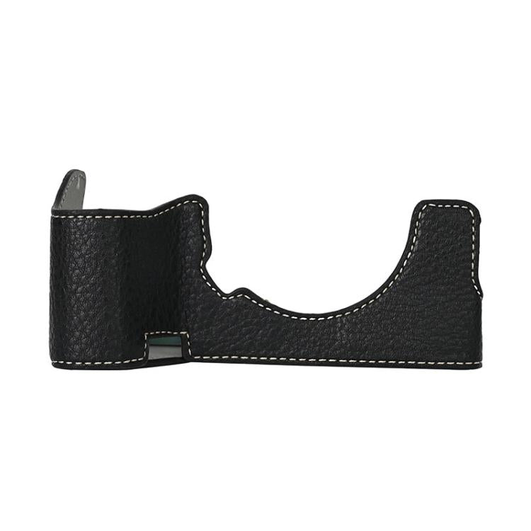 For Sony ILCE7RM5 / A7R5 Litchi Texture PU Leather Camera Half Case Base(Black) - free shipping - PMC TechLife - Order now!