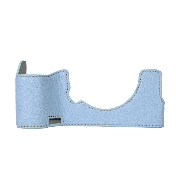 For Sony ILCE7RM5 / A7R5 Litchi Texture PU Leather Camera Half Case Base(Blue) - free shipping - PMC TechLife - Order now!