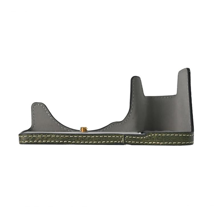 For Sony ILCE-6700 / A6700 Litchi Texture PU Leather Camera Half Case Base(Green) - free shipping - PMC TechLife - Order now!