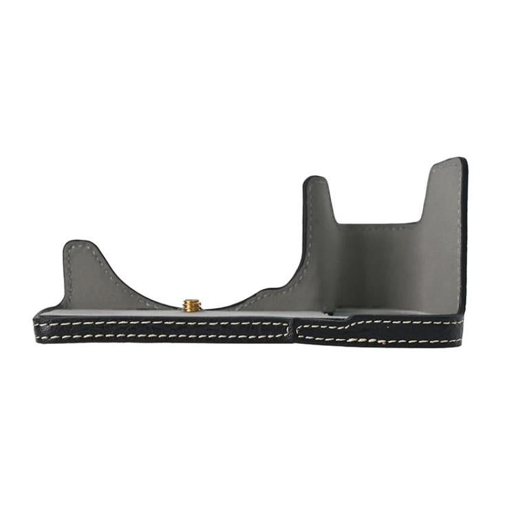 For Sony ILCE-6700 / A6700 Litchi Texture PU Leather Camera Half Case Base(Black) - free shipping - PMC TechLife - Order now!