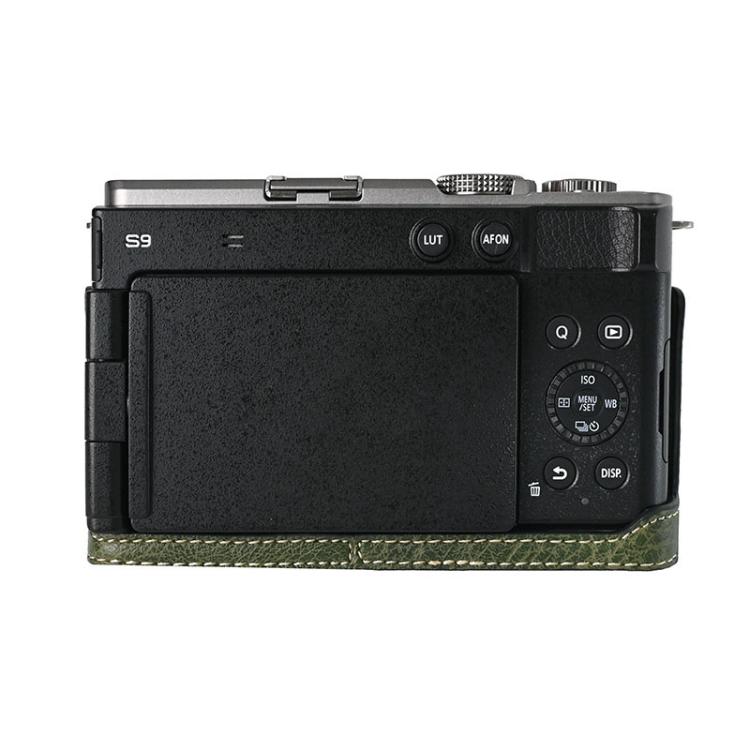 For Panasonic LUMIX S9 Litchi Texture PU Leather Camera Half Case Base(Green) - free shipping - PMC TechLife - Order now!