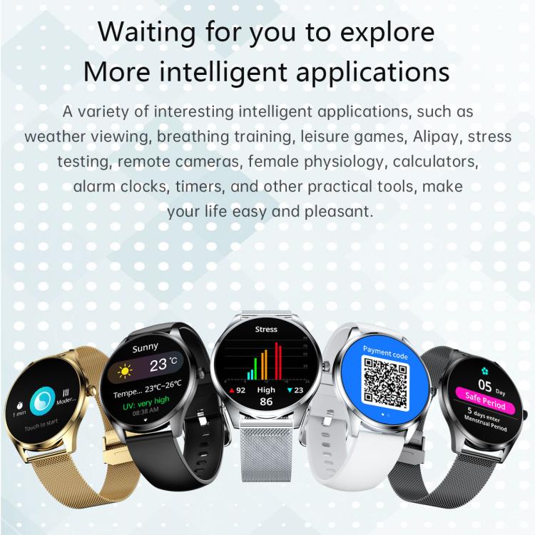 H77 1.43 inch AMOLED Screen Health & Fitness Smart Watch IP67 Waterproof Support BT Call(Grey) - free shipping - PMc TechLife - Order now!