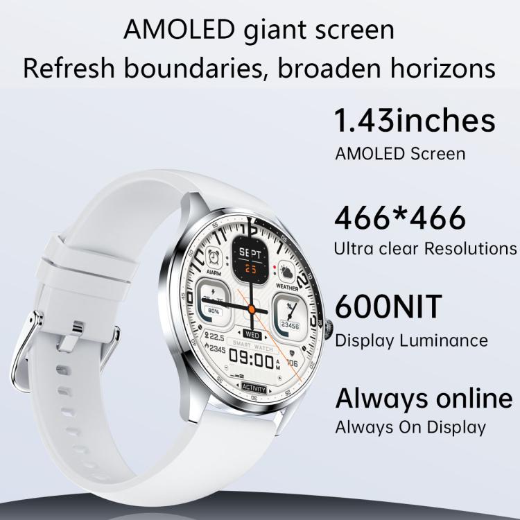 H77 1.43 inch AMOLED Screen Health & Fitness Smart Watch IP67 Waterproof Support BT Call(Grey) - free shipping - PMc TechLife - Order now!