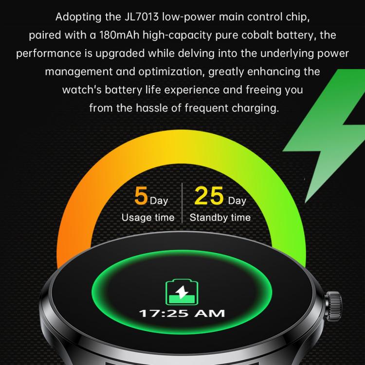 H77 1.43 inch AMOLED Screen Health & Fitness Smart Watch IP67 Waterproof Support BT Call(Black) - free shipping - PMC TechLife - Order now!