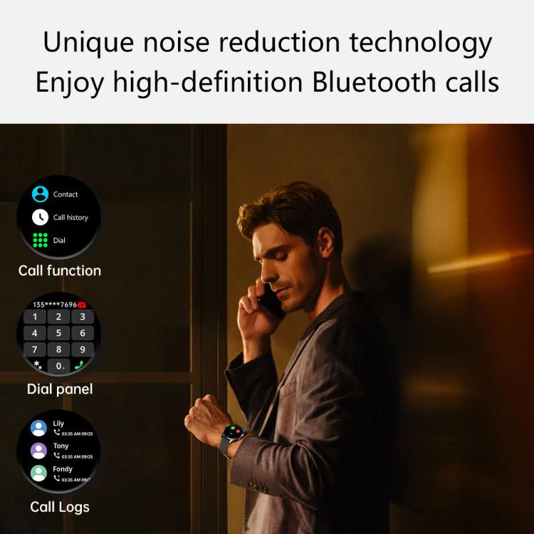 H77 1.43 inch AMOLED Screen Health & Fitness Smart Watch IP67 Waterproof Support BT Call(Black) - free shipping - PMC TechLife - Order now!