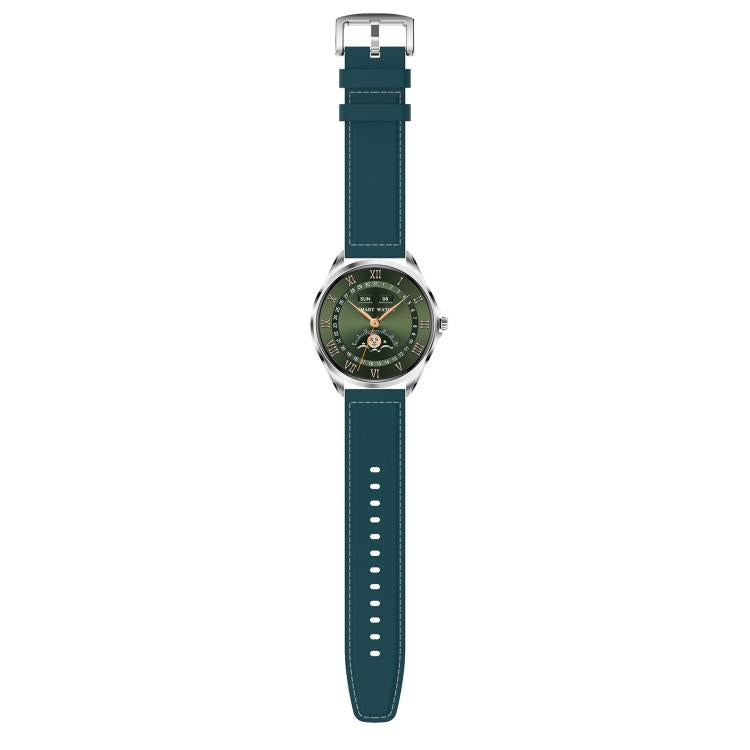 H78 1.43 inch AMOLED Screen Health & Fitness Smart Watch IP67 Waterproof Support BT Call(Silver Shell Blue Leather) - free shipping - PMc TechLife - Order now!