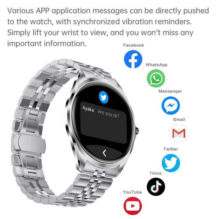 H78 1.43 inch AMOLED Screen Health & Fitness Smart Watch IP67 Waterproof Support BT Call(Gold Shell Brown Leather) - free shipping - PMc TechLife - Order now!