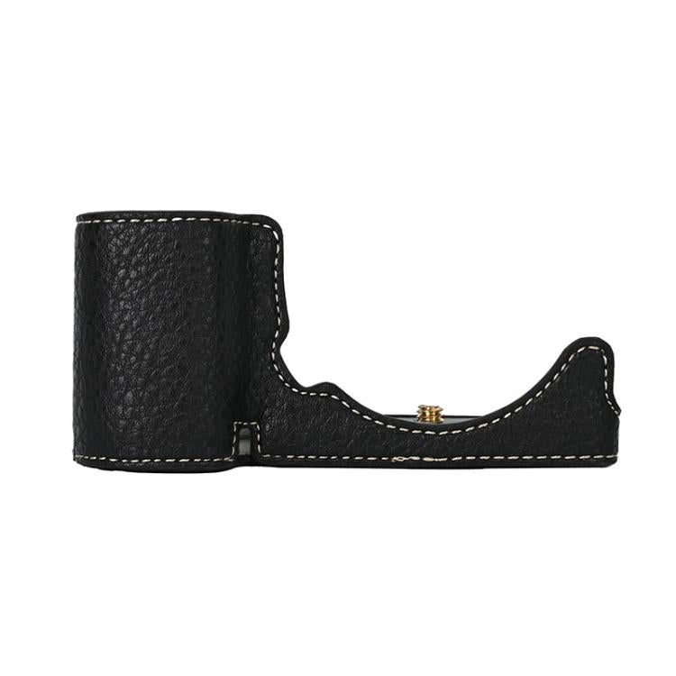 For Sony ZV-E10 Litchi Texture PU Leather Camera Half Case Base(Black) - free shipping - PMC TechLife - Order now!