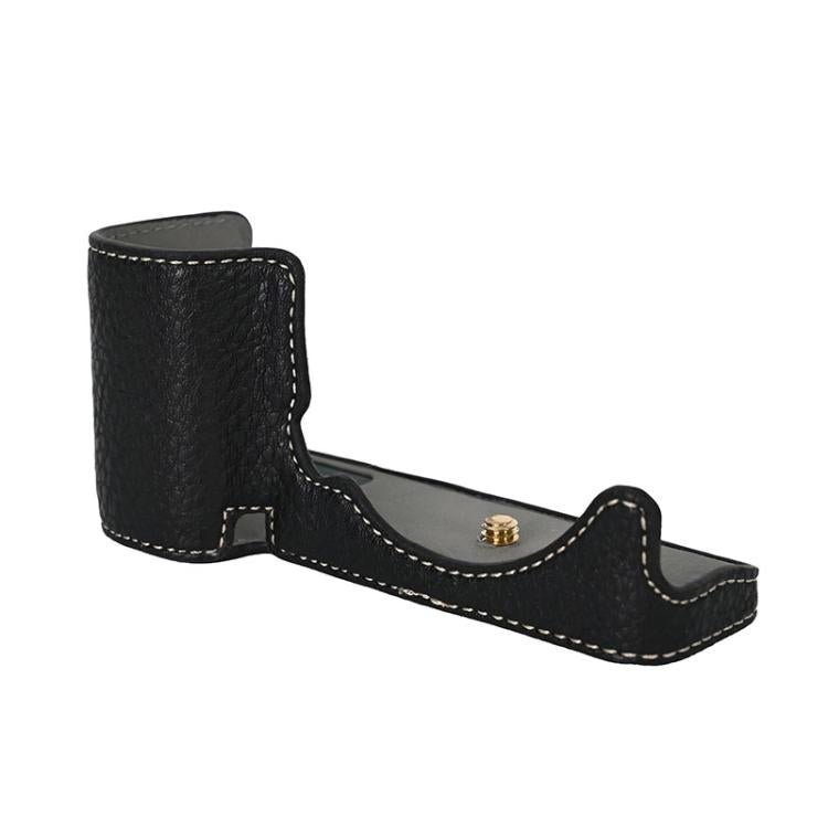 For Sony ZV-E10 Litchi Texture PU Leather Camera Half Case Base(Black) - free shipping - PMC TechLife - Order now!