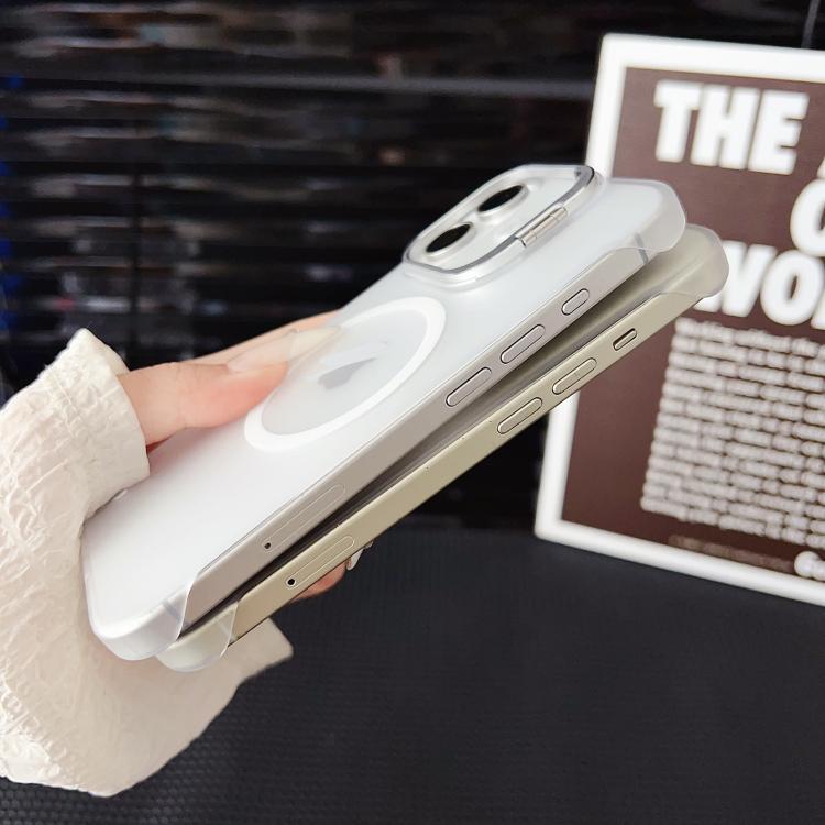 For iPhone 16 Pro Ultra-thin Transparent MagSafe Magnetic Frameless Lens Holder Phone Case - free shipping - PMC TechLife - Order now!