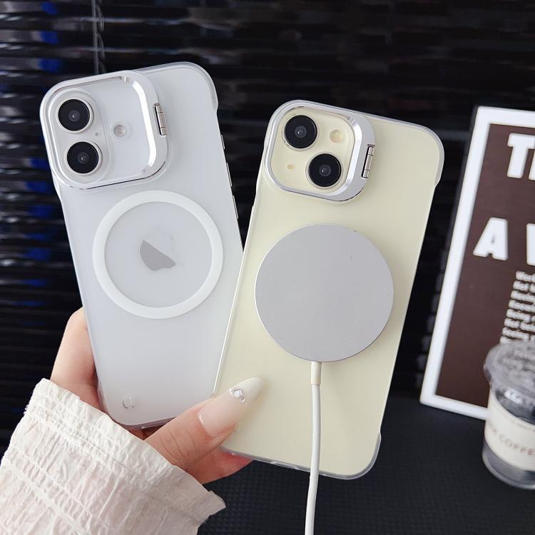 For iPhone 15 Ultra-thin Transparent MagSafe Magnetic Frameless Lens Holder Phone Case - free shipping - PMC TechLife - Order now!