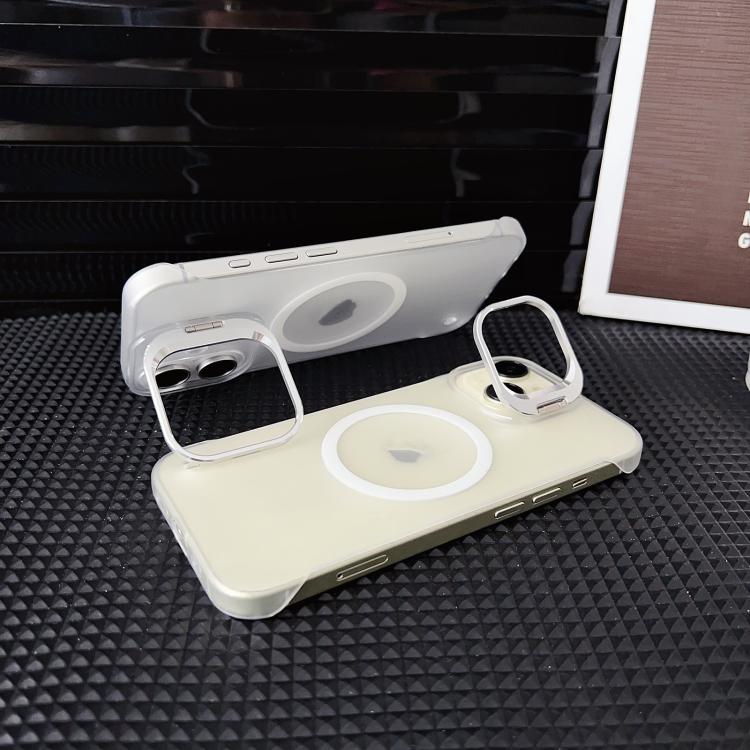 For iPhone 16 Pro Ultra-thin Transparent MagSafe Magnetic Frameless Lens Holder Phone Case - free shipping - PMC TechLife - Order now!