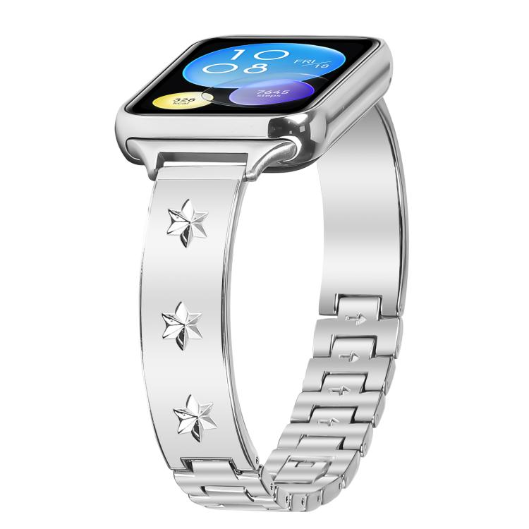 For Xiaomi Mi Band 8 Pro / Redmi Watch 4 Snowflake Petals Bracelet Metal Watch Band(Silver) - free shipping - PMC TechLife - Order now!