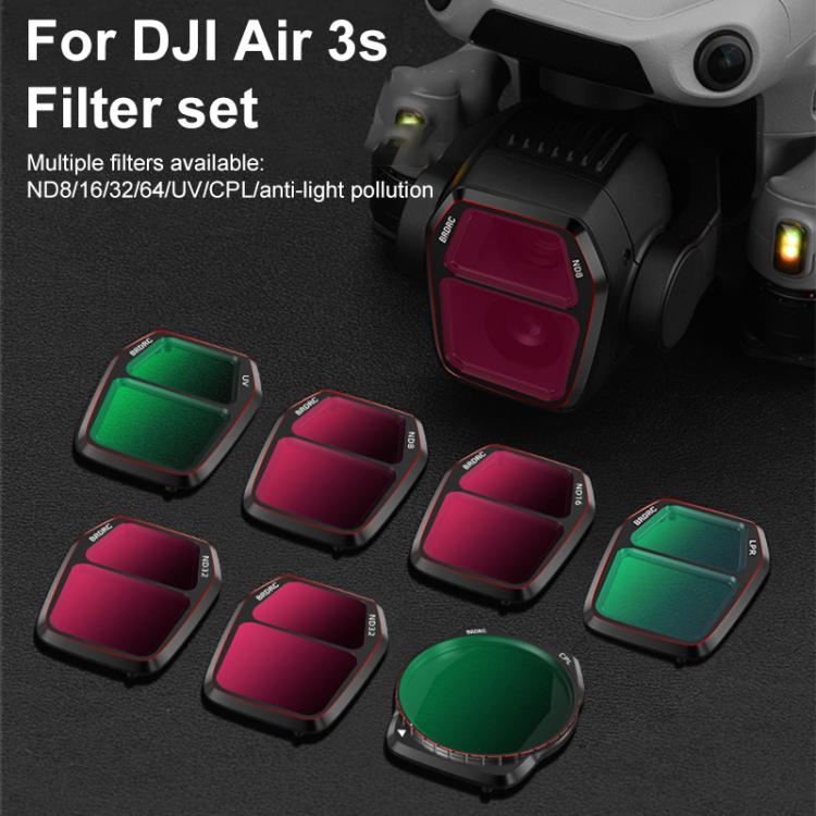 For DJI Air 3S BRDRC Camera Lens Filter, Filter:NIGHT - free shipping - PMC TechLife - Order now!