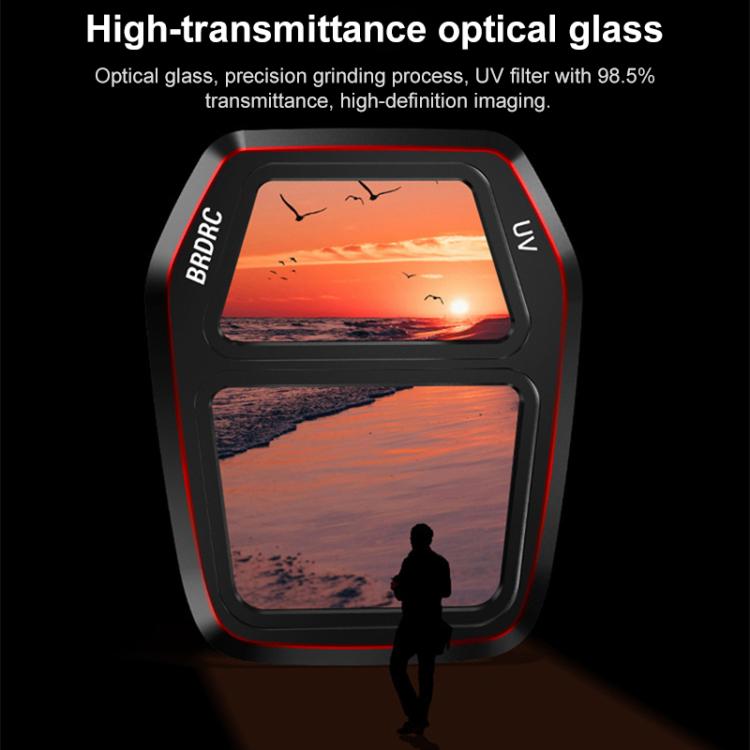 For DJI Air 3S BRDRC Camera Lens Filter, Filter:4 in 1 CPL ND16-64 - free shipping - PMC TechLife - Order now!
