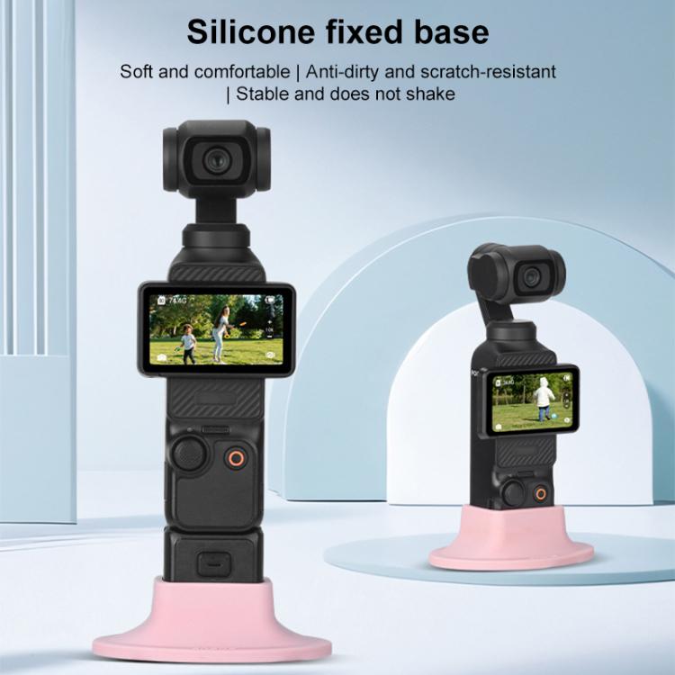 For DJI OSMO Pocket 3 BRDRC Silicone Desktop Base Bracket(Grey) - free shipping - PMC TechLife - Order now!