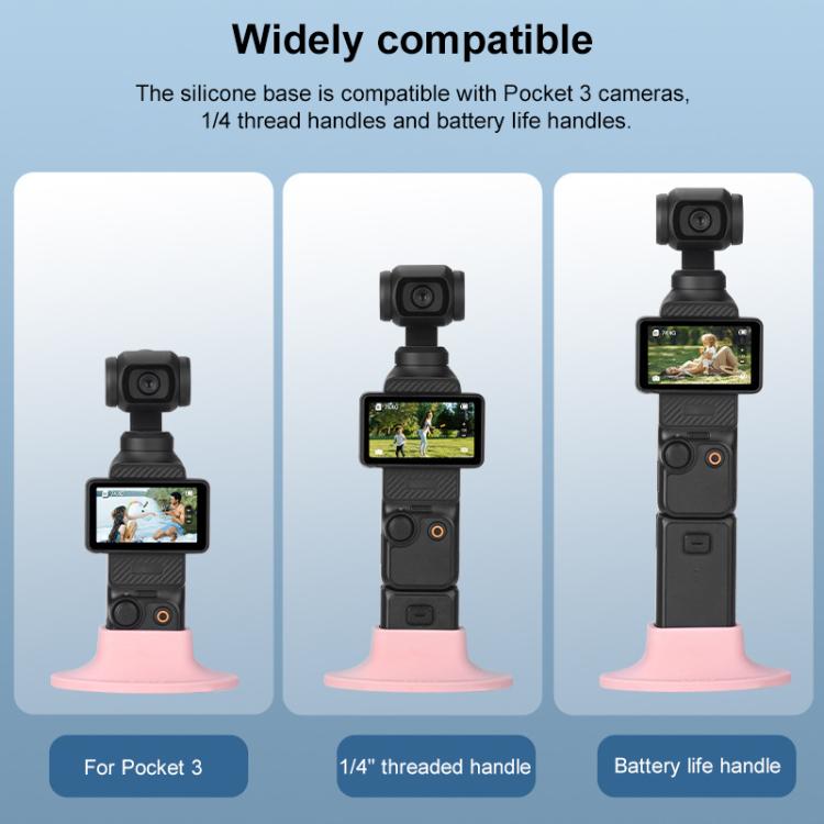 For DJI OSMO Pocket 3 BRDRC Silicone Desktop Base Bracket(Blue) - free shipping - PMC TechLife - Order now!