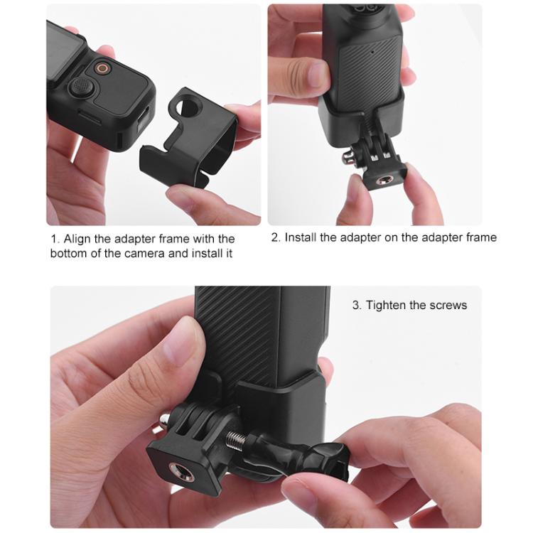 For DJI OSMO Pocket 3 BRDRC Protection Frame Adapter Base, Type:Frame - free shipping - PMC TechLife - Order now!