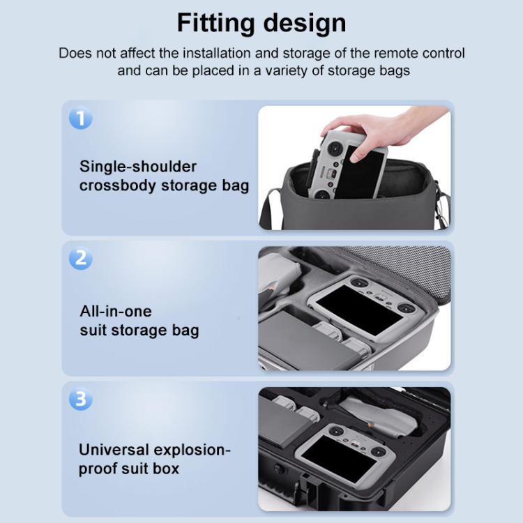 For DJI RC 2 BRDRC Remote Control Shockproof Anti-scratch Silicone Case(Grey) - free shipping - PMC TechLife - Order now!