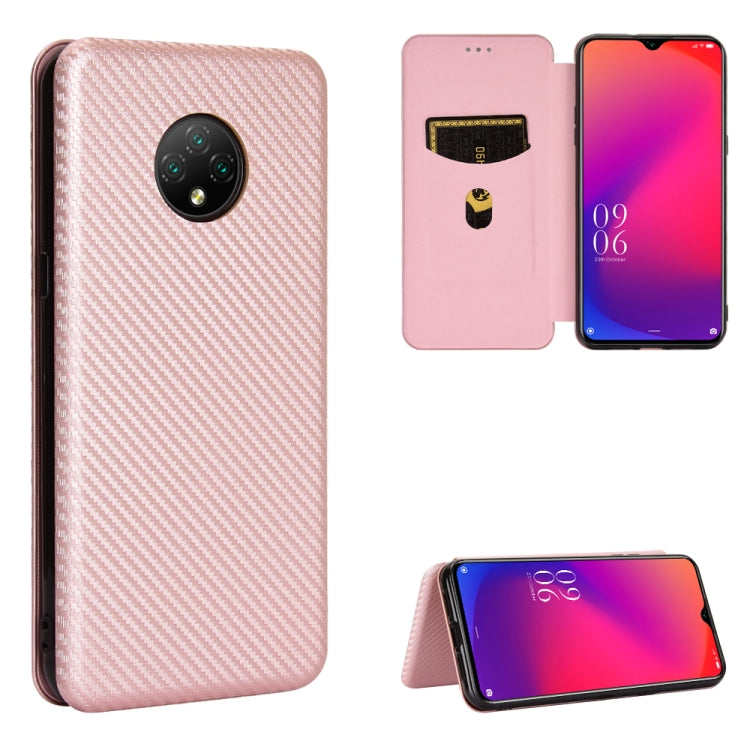 For Doogee X95 Carbon Fiber Texture Horizontal Flip TPU + PC + PU Leather Case with Card Slot & Lanyard(Pink) - More Brand by PMC TechLife | Online Shopping South Africa | PMC TechLife | Buy Now Pay Later Mobicred