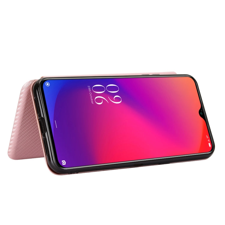 For Doogee X95 Carbon Fiber Texture Horizontal Flip TPU + PC + PU Leather Case with Card Slot & Lanyard(Pink) - More Brand by PMC TechLife | Online Shopping South Africa | PMC TechLife | Buy Now Pay Later Mobicred