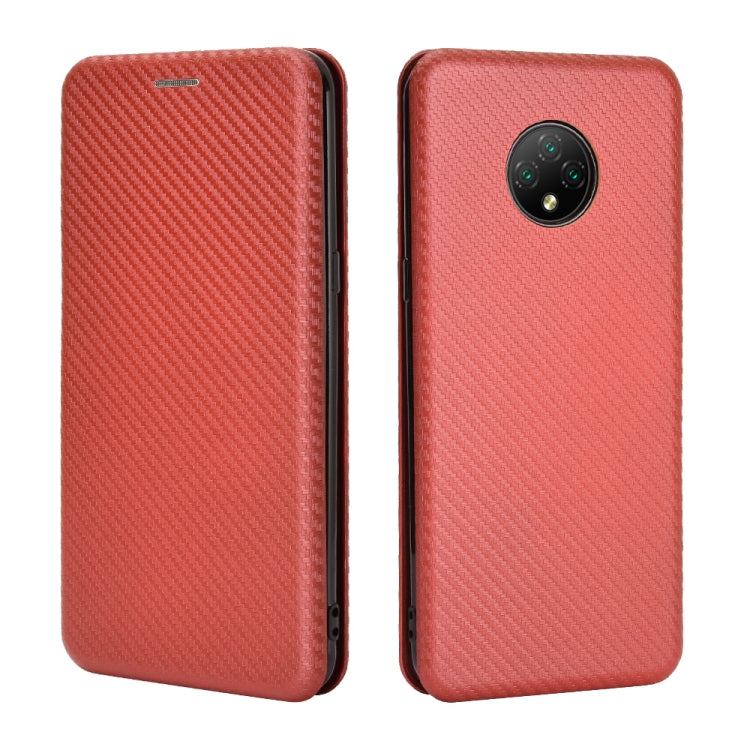 For Doogee X95 Carbon Fiber Texture Horizontal Flip TPU + PC + PU Leather Case with Card Slot & Lanyard(Brown) - More Brand by PMC TechLife | Online Shopping South Africa | PMC TechLife | Buy Now Pay Later Mobicred