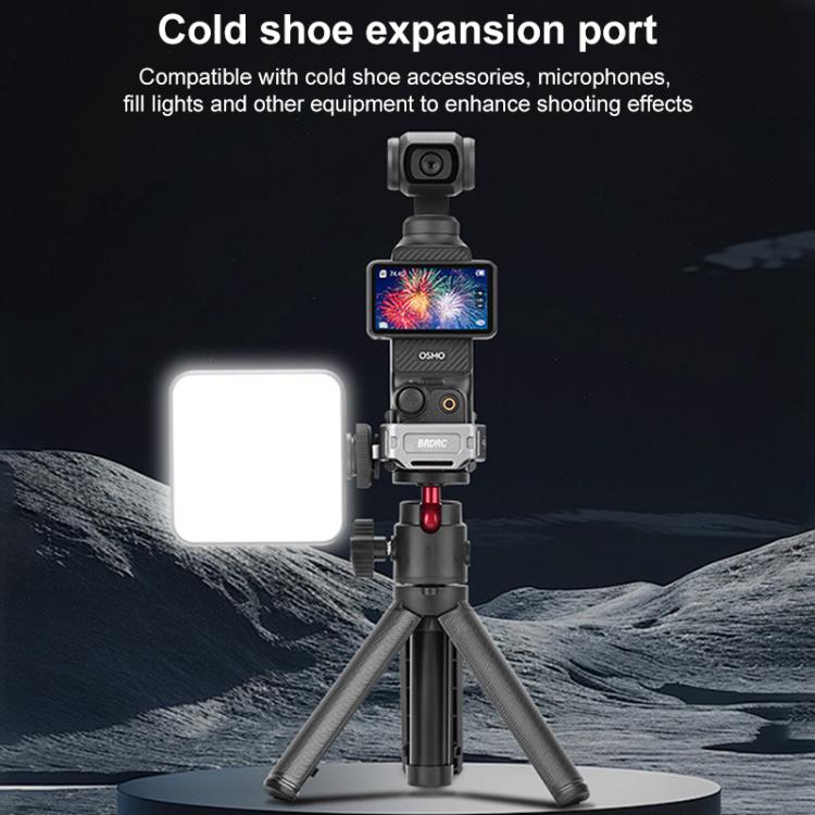 For DJI Osmo Pocket 3 BRDRC Quick Assembly Multi-function Cold Shoe Extension Mount(Dark Grey) - free shipping - PMC TechLife - Order now!