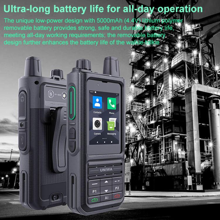UNIWA NR120 PoC Walkie-Talkie Rugged Phone, 3GB+32GB, 2.4 inch Android 13 Unisoc T158 Octa Core, Network: 5G, NFC, SOS, Plug:UK Plug(Black) - free shipping - PMc TechLife - Order now!