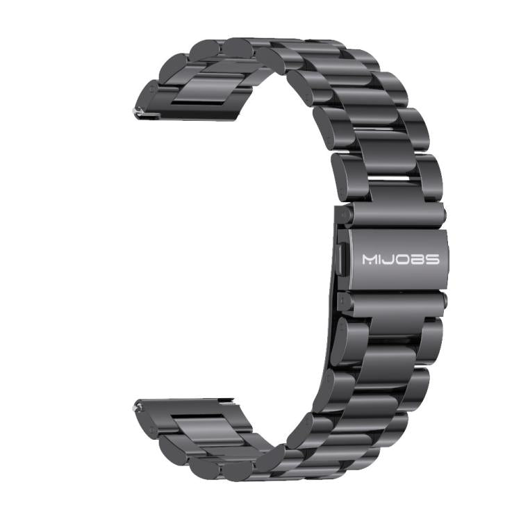 22mm MIJOBS Three Beads Metal Watch Band(Black) - free shipping - PMc TechLife - Order now!