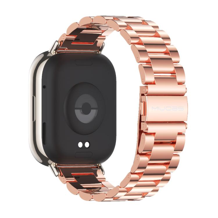 22mm MIJOBS Three Beads Metal Watch Band(Rose Gold) - free shipping - PMC TechLife - Order now!