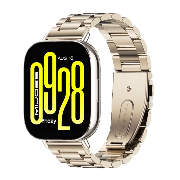 22mm MIJOBS Three Beads Metal Watch Band(Light Gold) - free shipping - PMC TechLife - Order now!